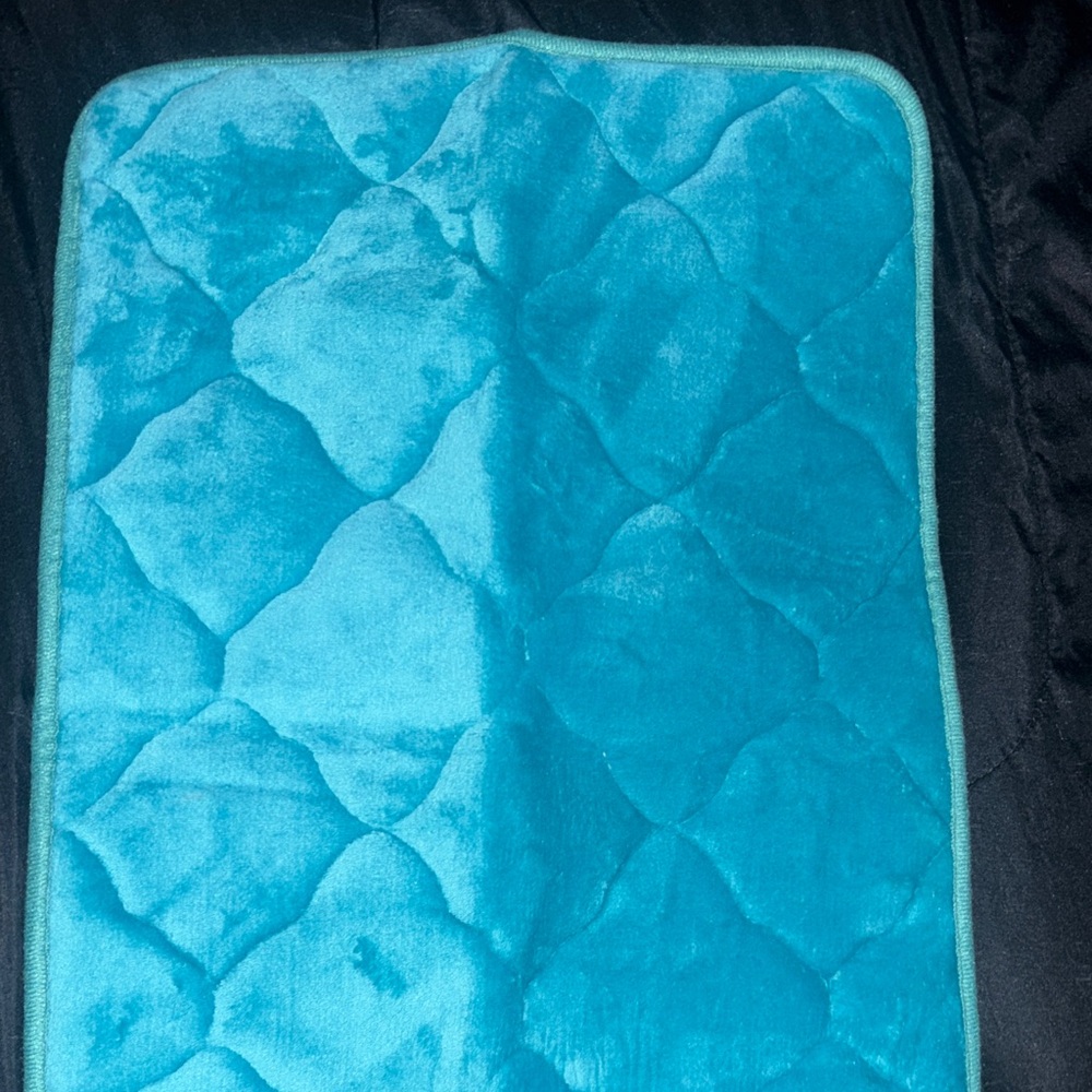 Luxurious Blue Bath Mat